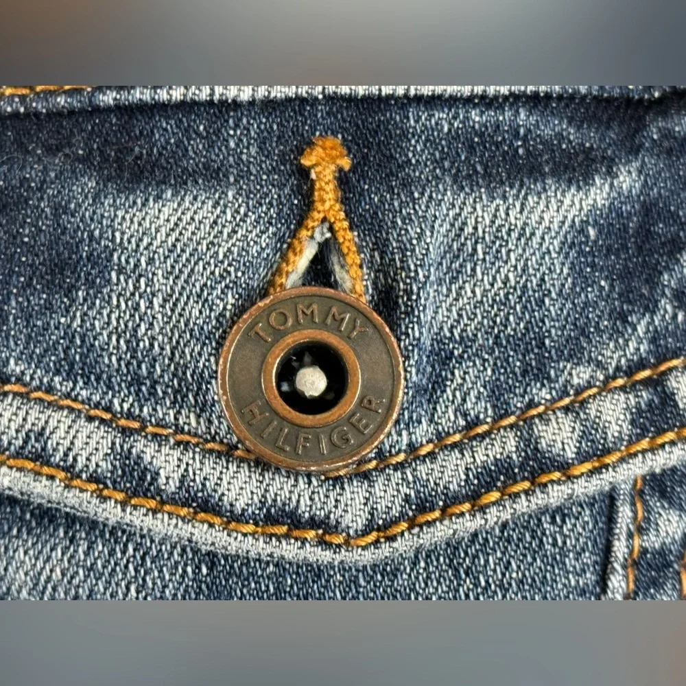 Women's Tommy Hilfiger Denim Button-up Jacket, Blue Size Small - Picture 3 of 13